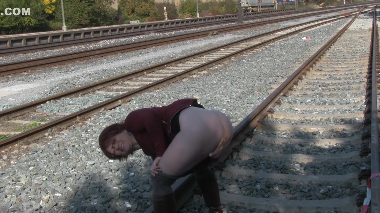 Sex In The Train Station - Public With - Popp Sylvie