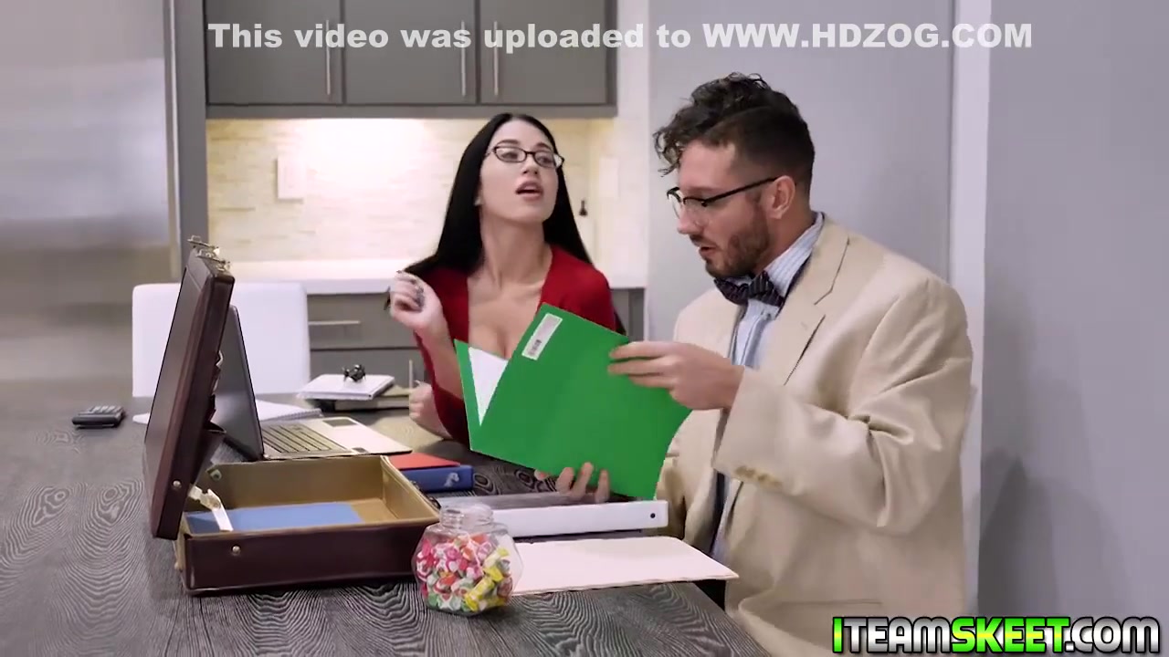 Alex Coal - Nerdy Babe Drooling On Her Teachers Big Cock