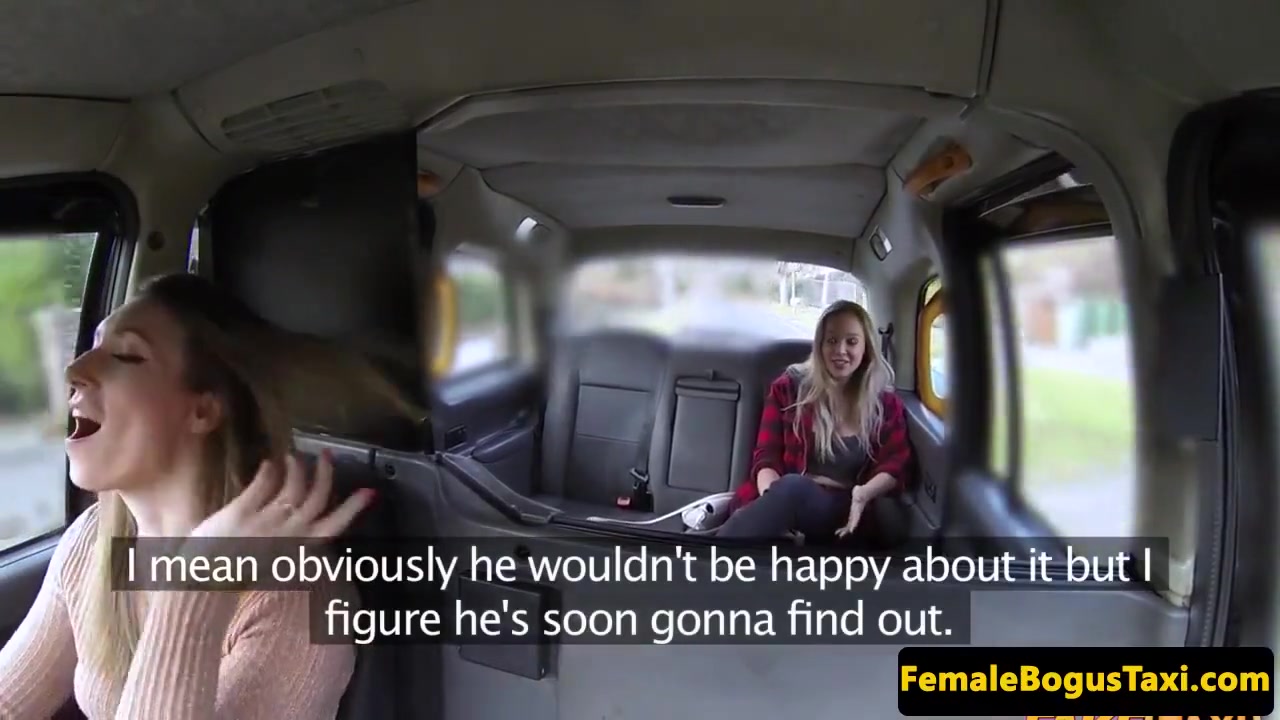 Bigtitted British Cabbie Pussylicking Babe