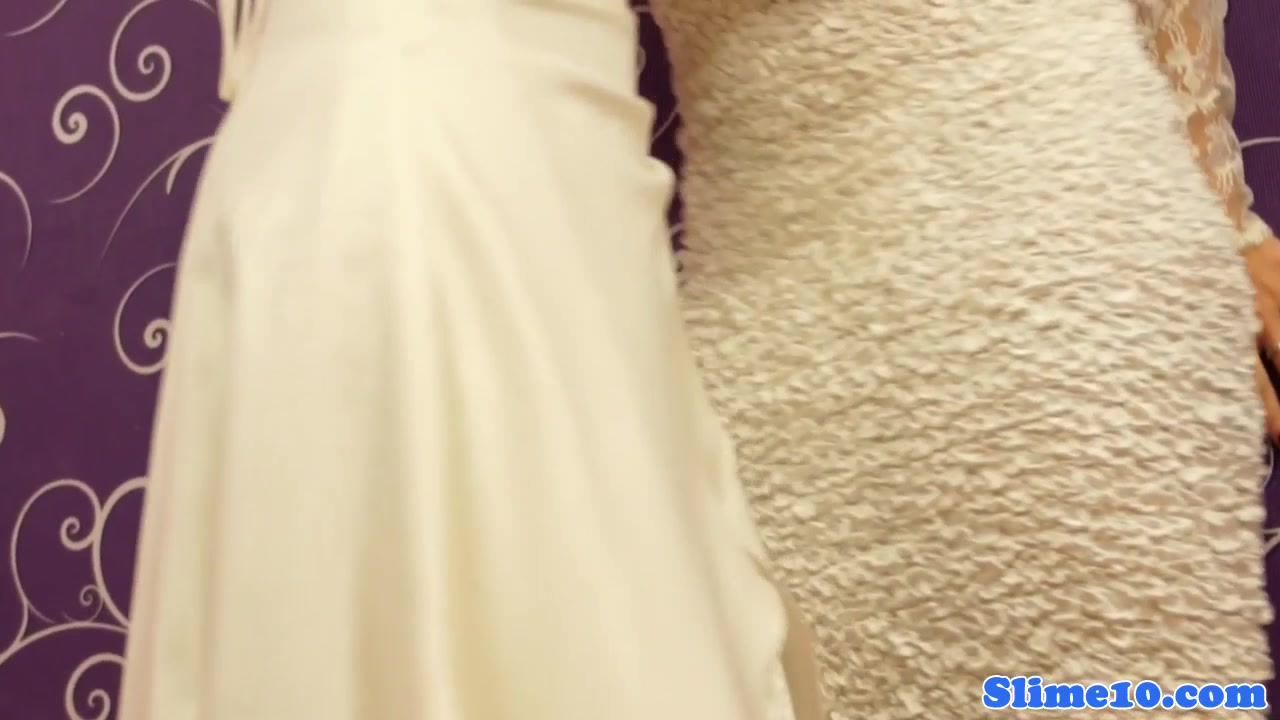 Lesbian gloryhole brides bukkakke covered
