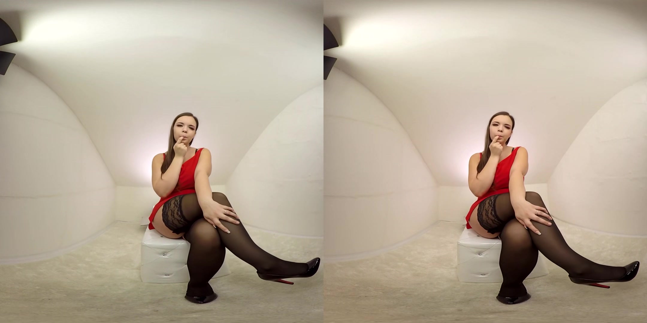 Hot Sofia Lee Playing With Her Favorite Toy - Stockings, Teen, Toying