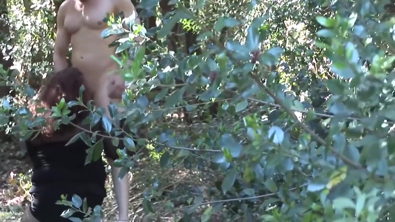 In The Forest She Sucks Him And Then Fucks
