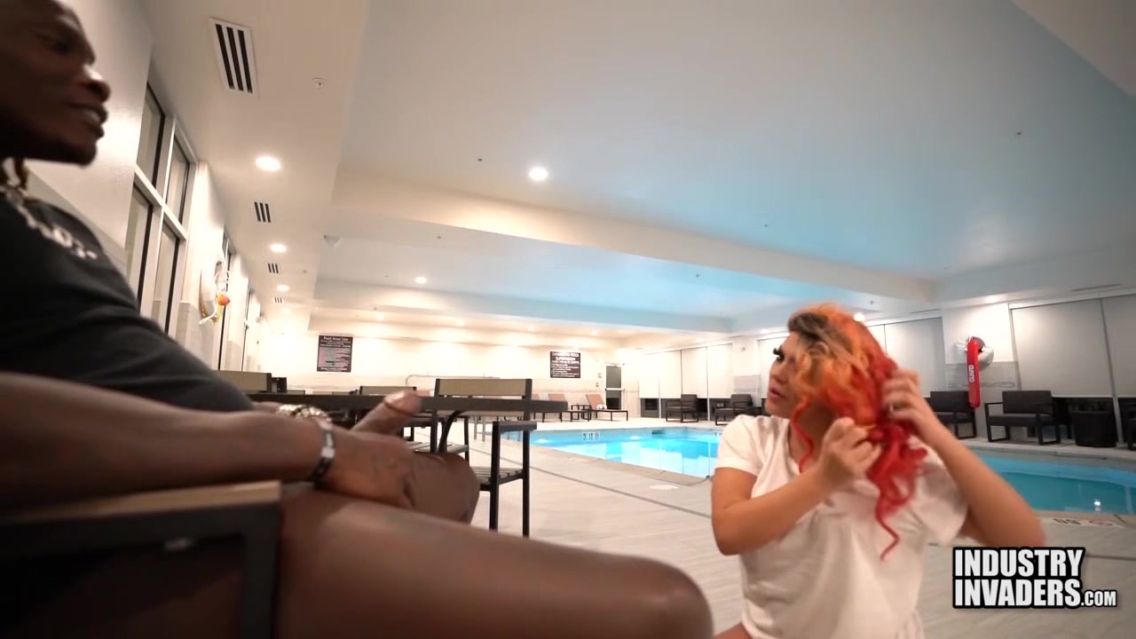Ms.Red X Fucked At Public Indoor Pool For Industry Invaders