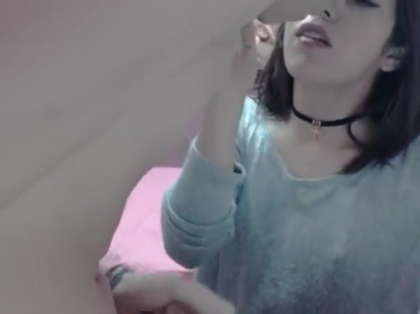 Cute college girl violett sucking cock