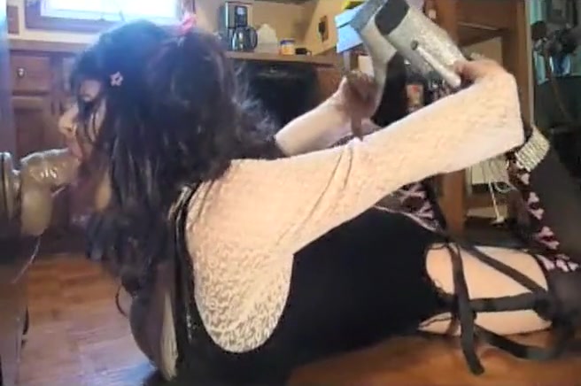 Hottest homemade shemale clip with Dildos/Toys, Solo scenes