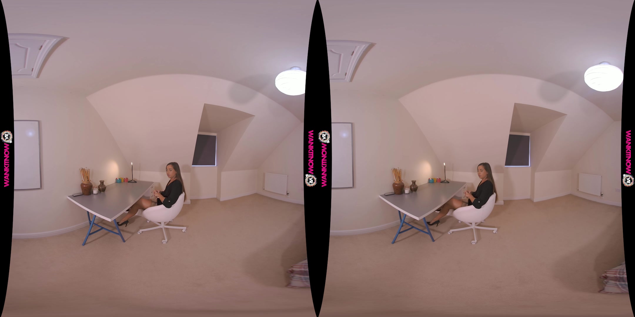 Working Hard featuring Lara Lee - WankitNowVR