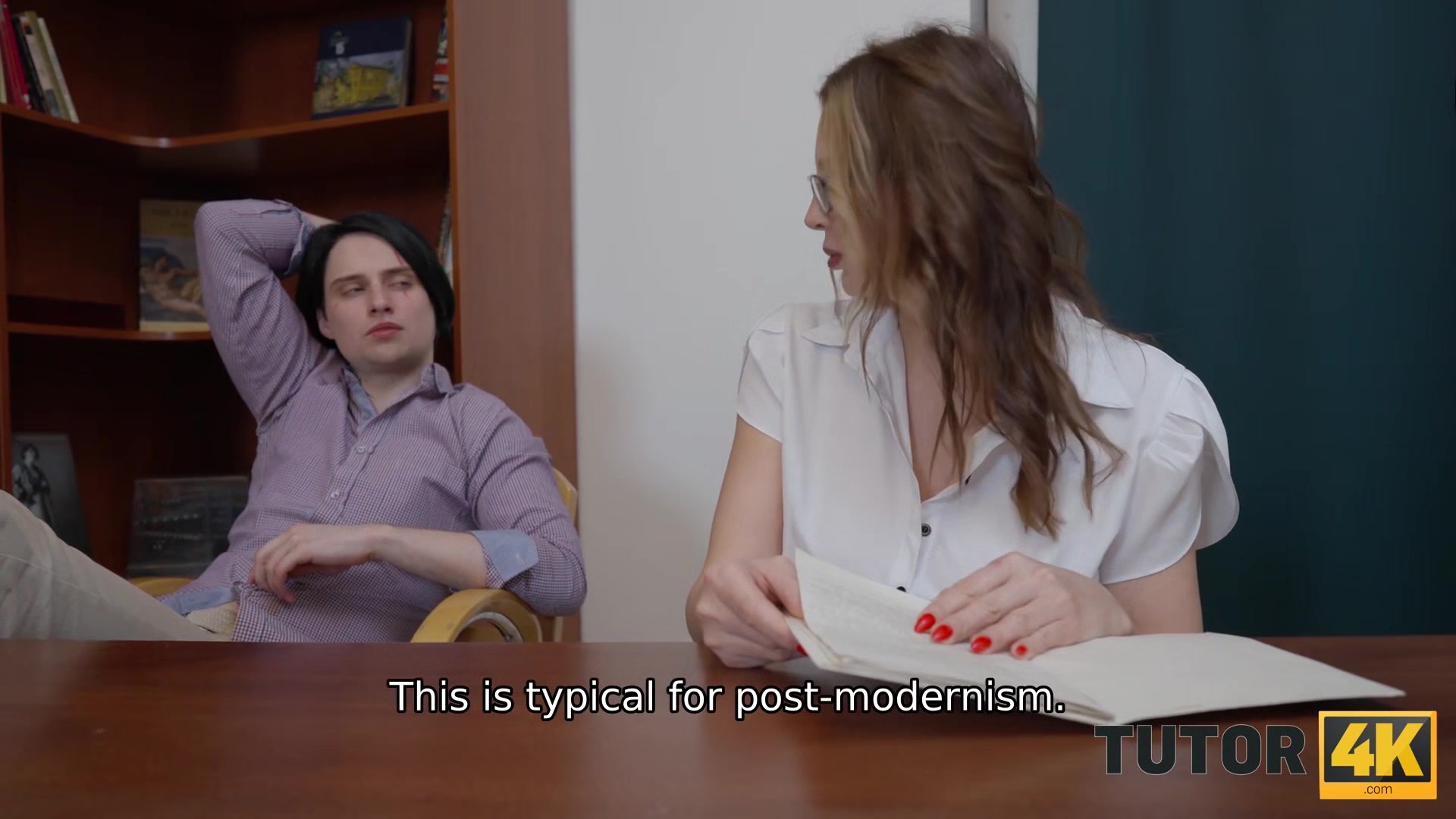 TUTOR4K. A Fucking Literature Lesson
