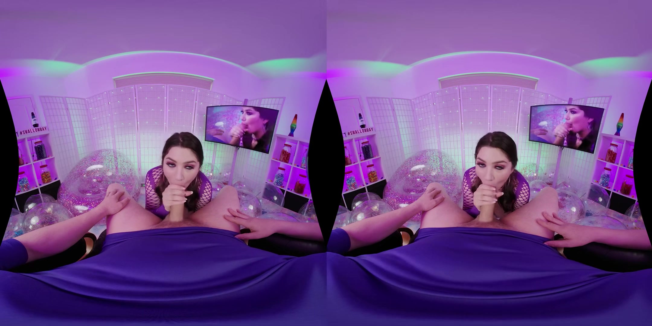 Brunette Compilation - Blowjob and Cumshot Cumpilation POV VR