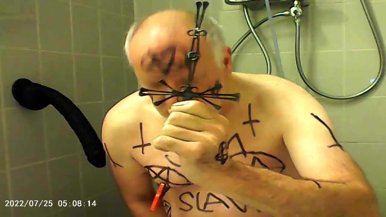 Satan Slave Is Prepared For Enema Sacrifice