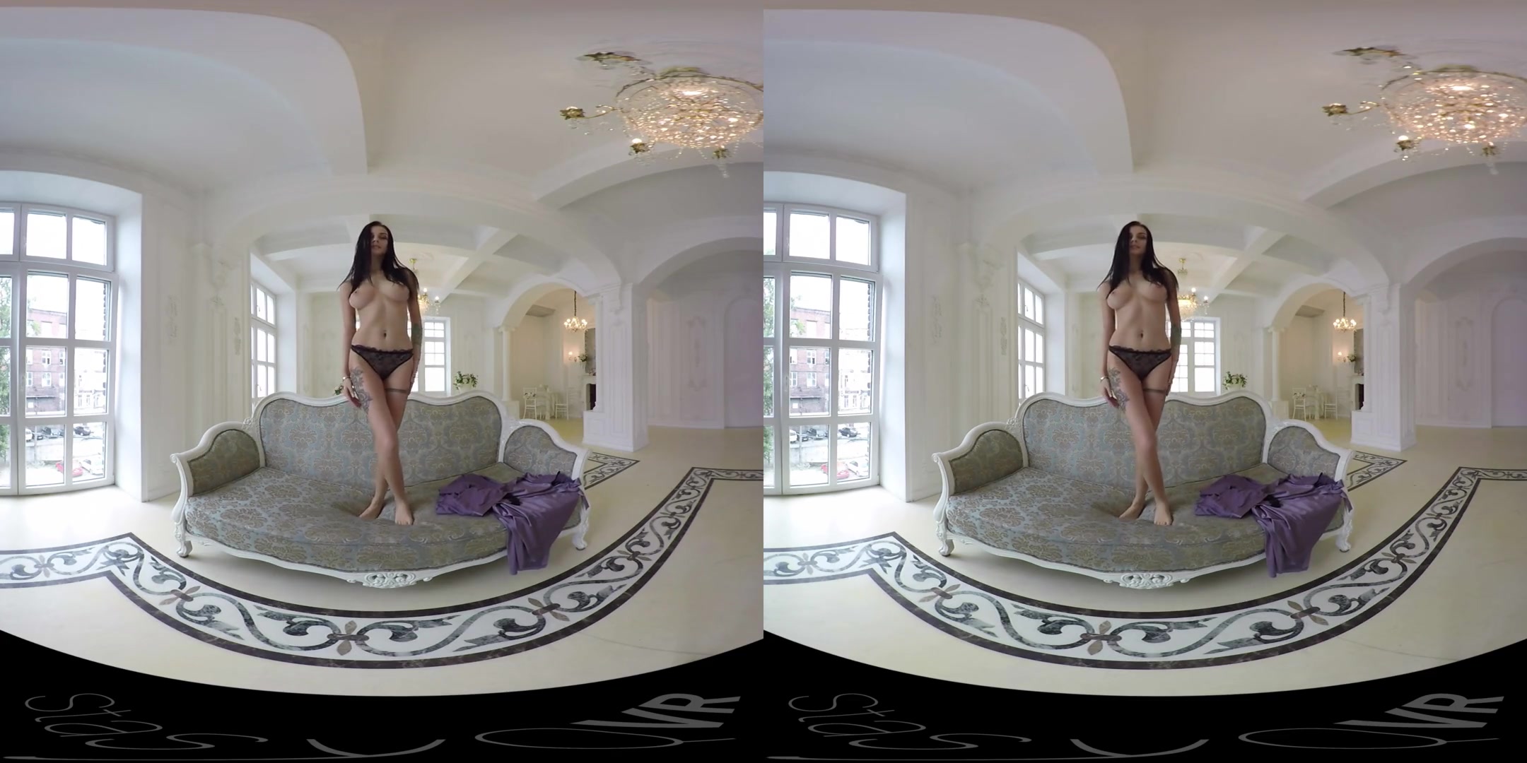 Brunette with Big Tits Teases - StasyQVR