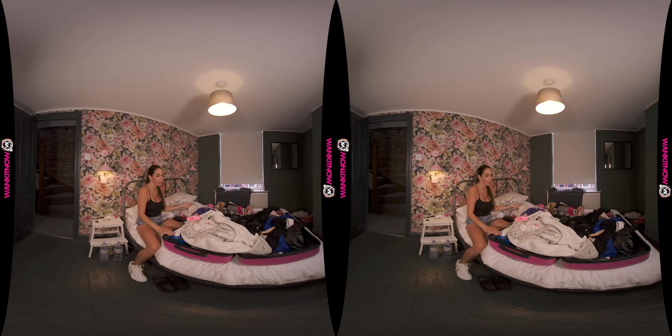 Your Last Wank - Big Tits Brunette Stepdaughter Striptease