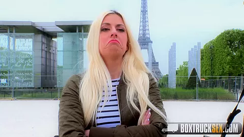 Blonde Jessie Volt gets Fucked in Front of the Eiffel Tower