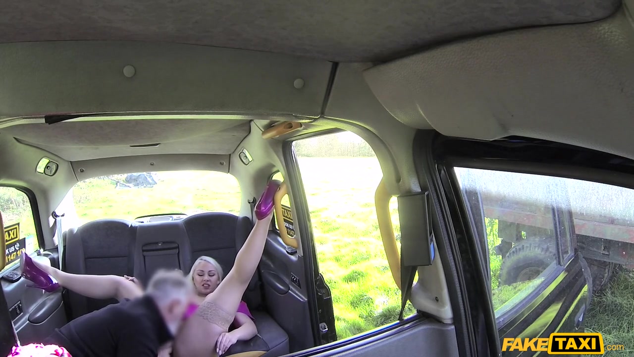 John Pippa Blonde in Hot tv personality takes it hard - FakeTaxi