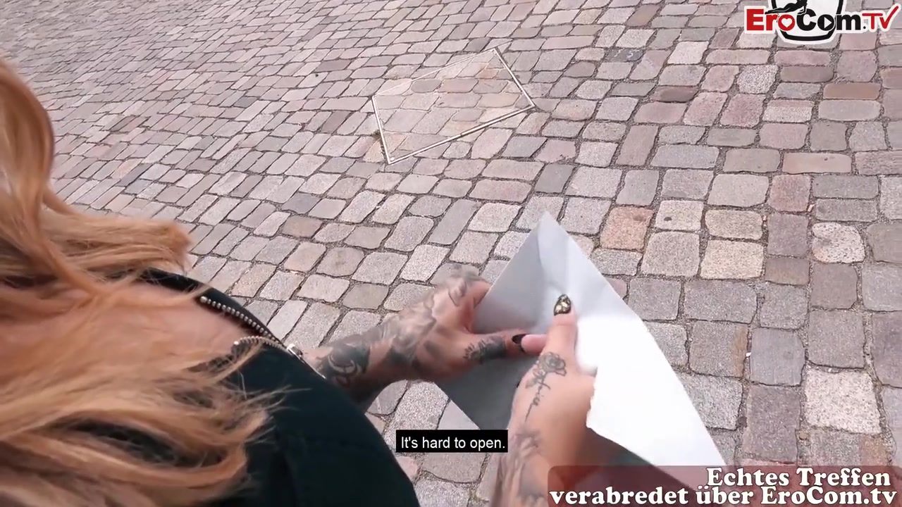 German Big Tits Tattoo Babe Picked Up At Blind Date