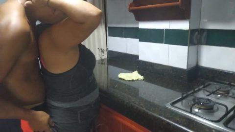 I Give My Stepmother A Delicious Oral In The Kitchen Before Step dad Arrives