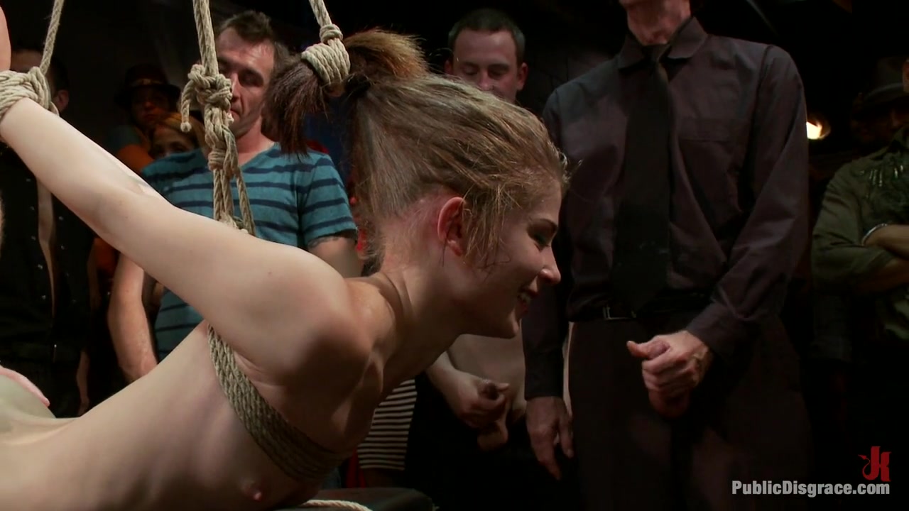 Super Flexible Sensi Pearl Gets Tied Up And Fucked - PublicDisgrace