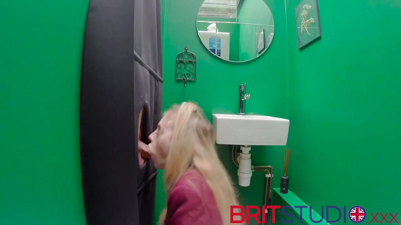 Gorgeous British Blonde In School Uniform Sucks Dick And Swallows Jizz At The Gloryhole