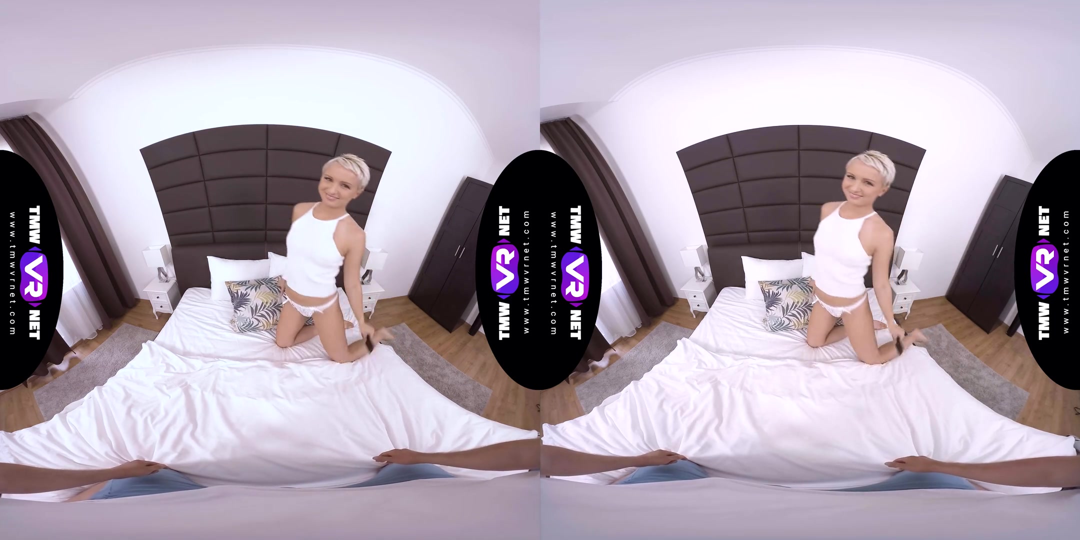 When Work And Pleasure Team Up; Short Hair Blonde Girlfriend on Camera