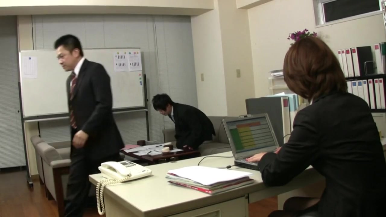 Japanese office slut celebrates with her colleague by Our Offices in Japan