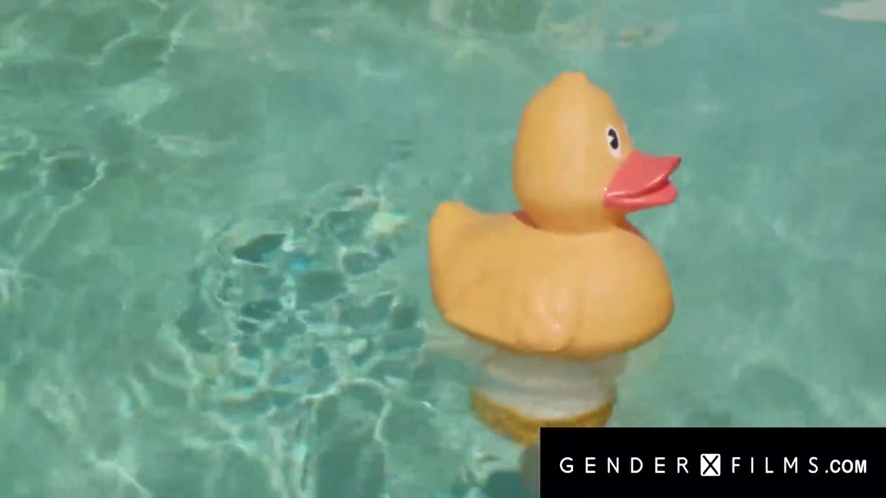 Trans Poolgirl Rails The Fuck Out Of Big Tittied Slut 12 Min With Ariel Demure And Adira Allure