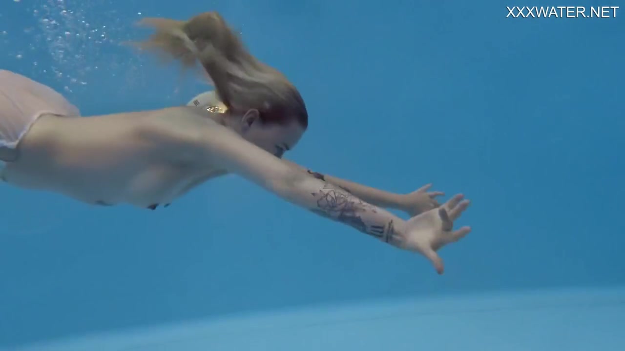 Cutest Mimi Swimming - Tattooed teen 18+