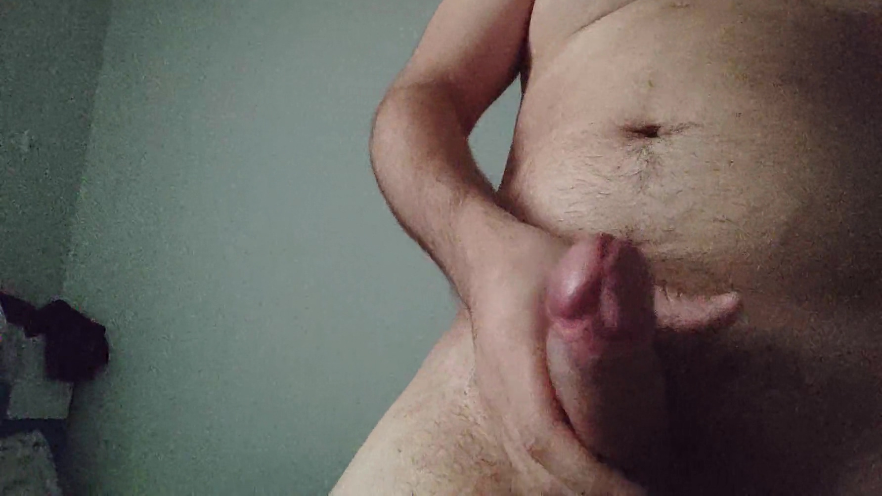 Chubby Man Play With His Dick And