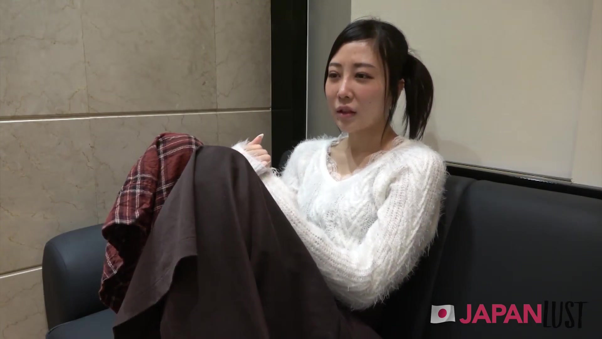 Skinny Japanese Teen Stripped Down For POV Sex
