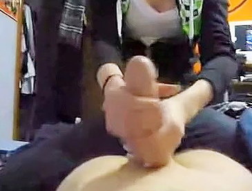 Classmate working on my cock