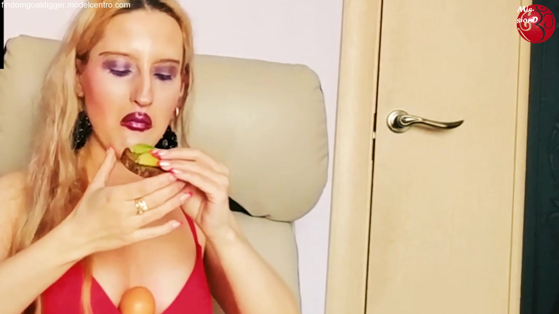 Egg Between Boobs - Sex Movies Featuring Findom Goaldigger