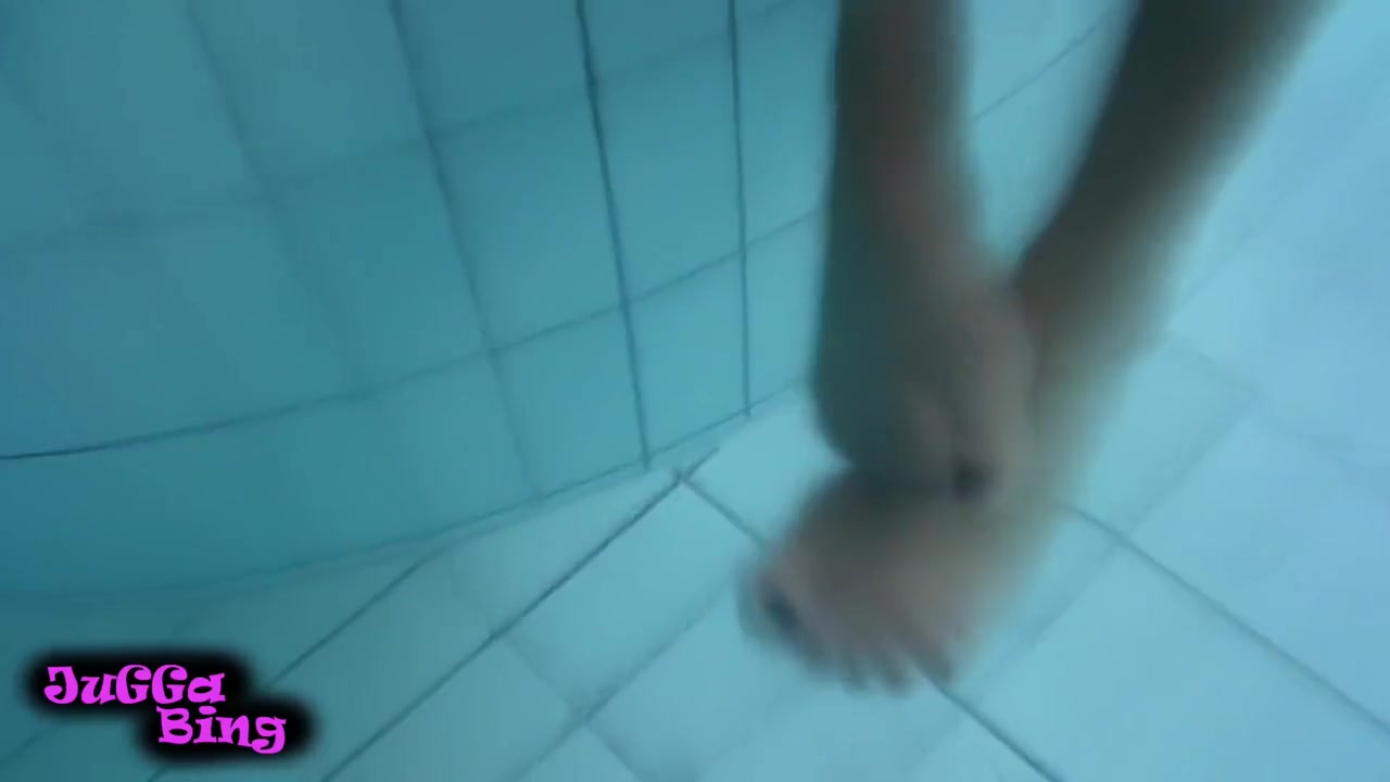 Really Hot Footjob In Public Pool And Footplay Milf