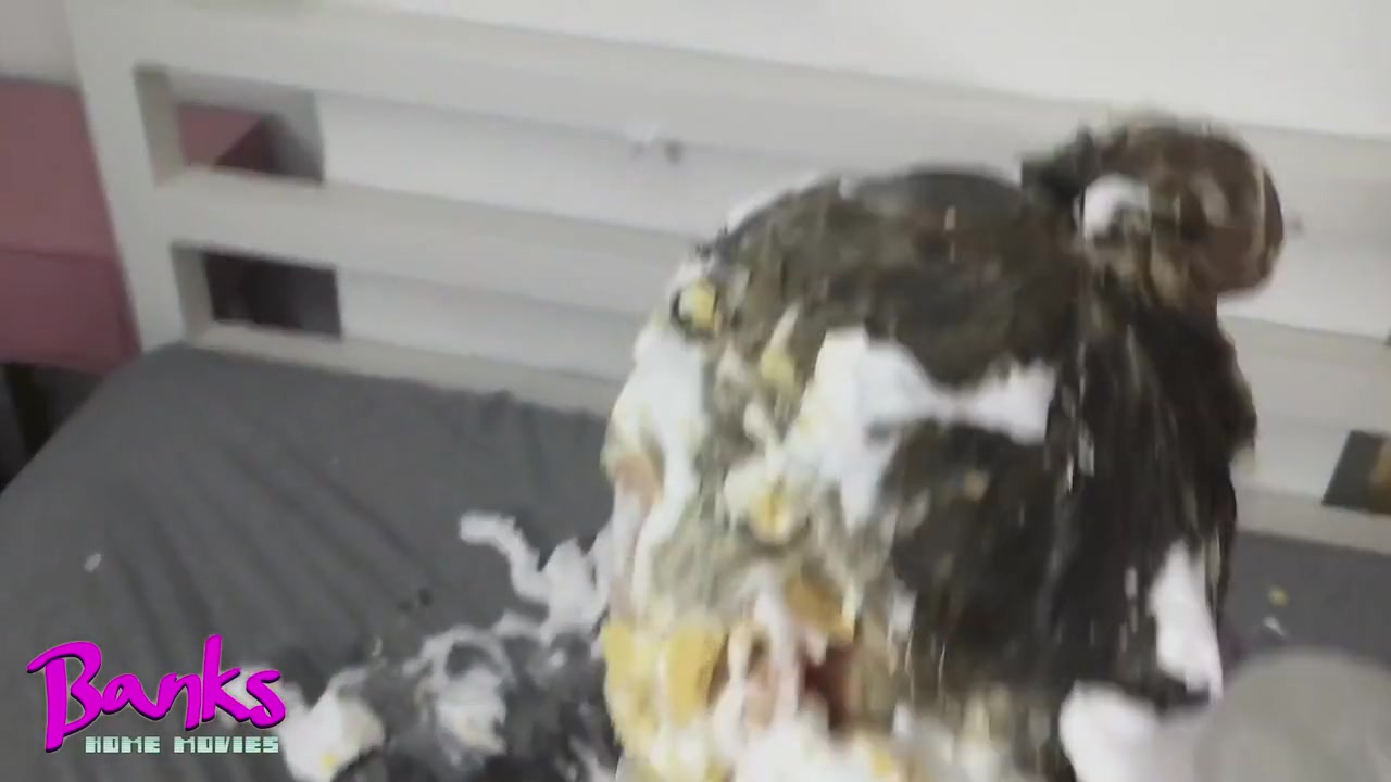 She Begs Me To Pie Her In The Face When I Cum In Her Tight Pussy! Bbw Sploshing Messy Food Sex
