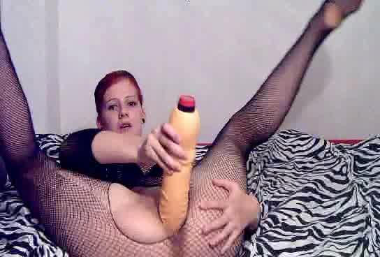 Kinky porn video in which a german broad licks a dildo