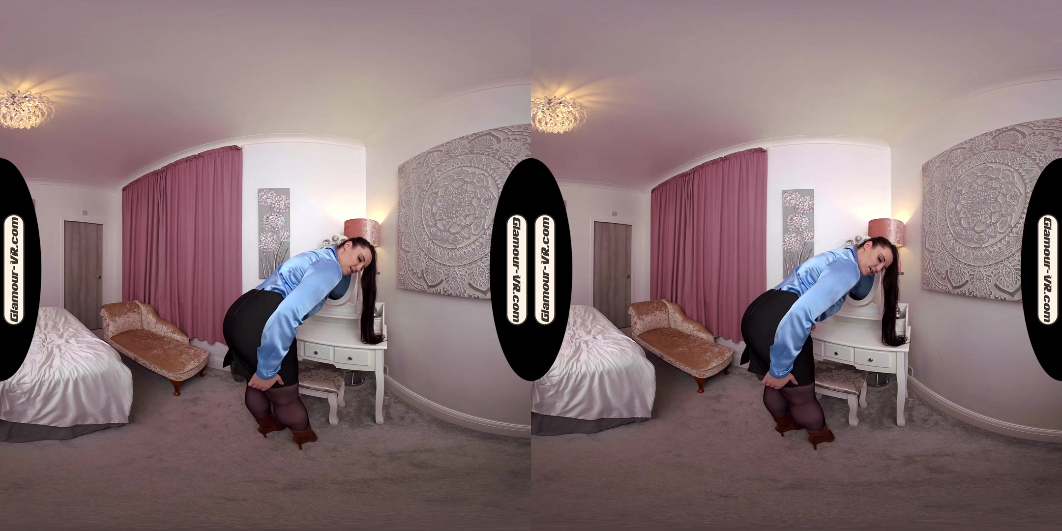 Ivy Rain Playful Secretary With Stockings Joi & Surprise Treat - 8k Vr