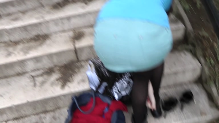 Cock-hungry brunette in public sex