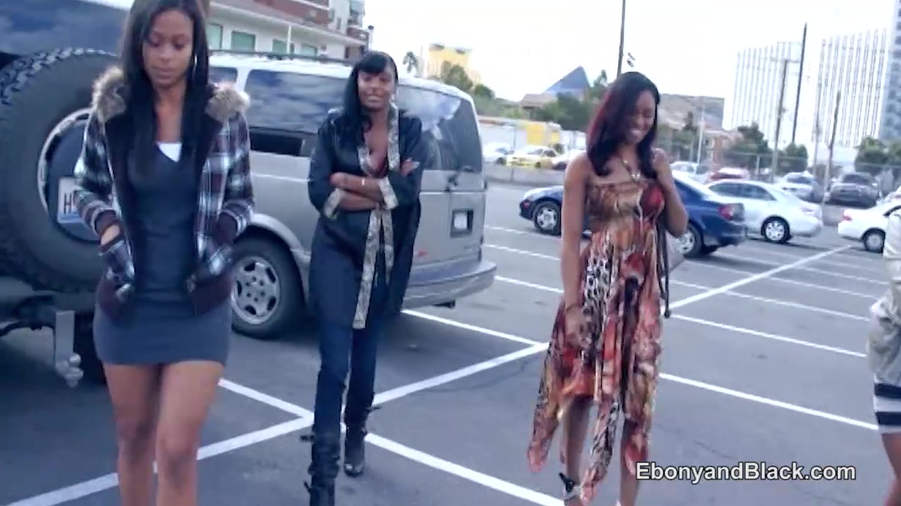 Four amateur black gals go porn casting