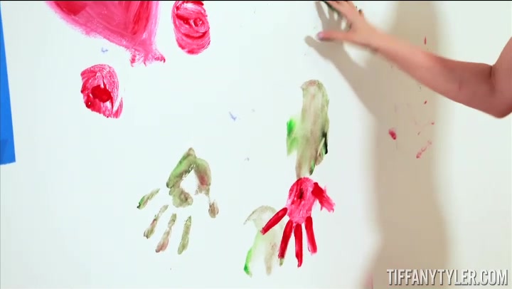 Tiffany Tyler Gets Messy with the Paint - TiffanyTyler