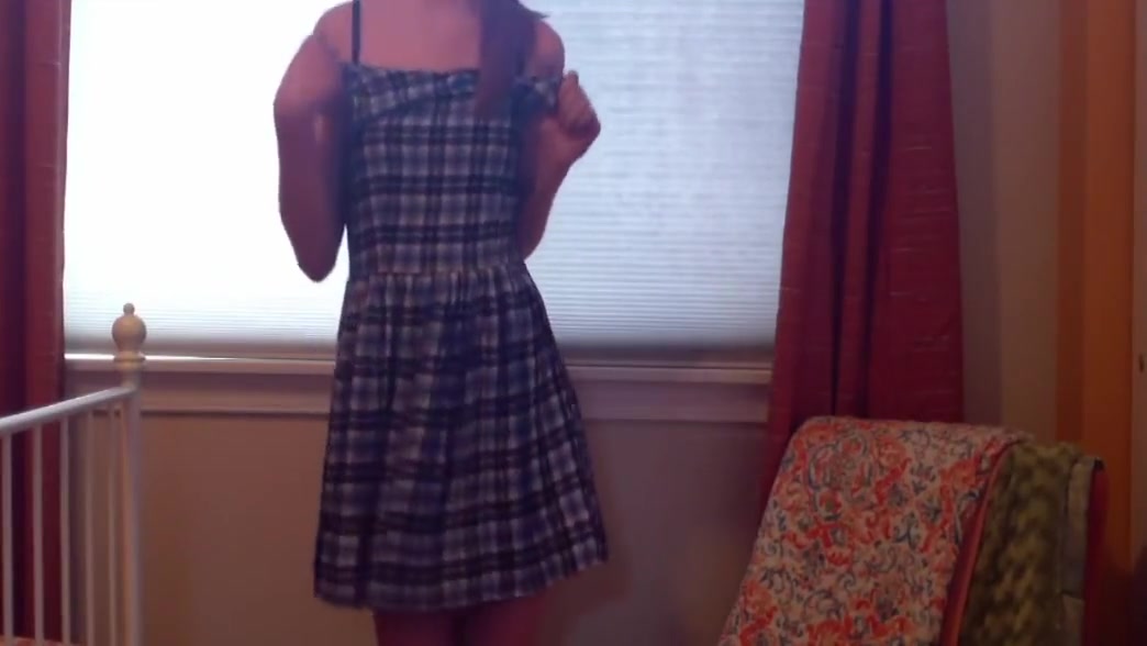 incredibly hot redheaded amateur teen 18+ stripping and masturbating to cum