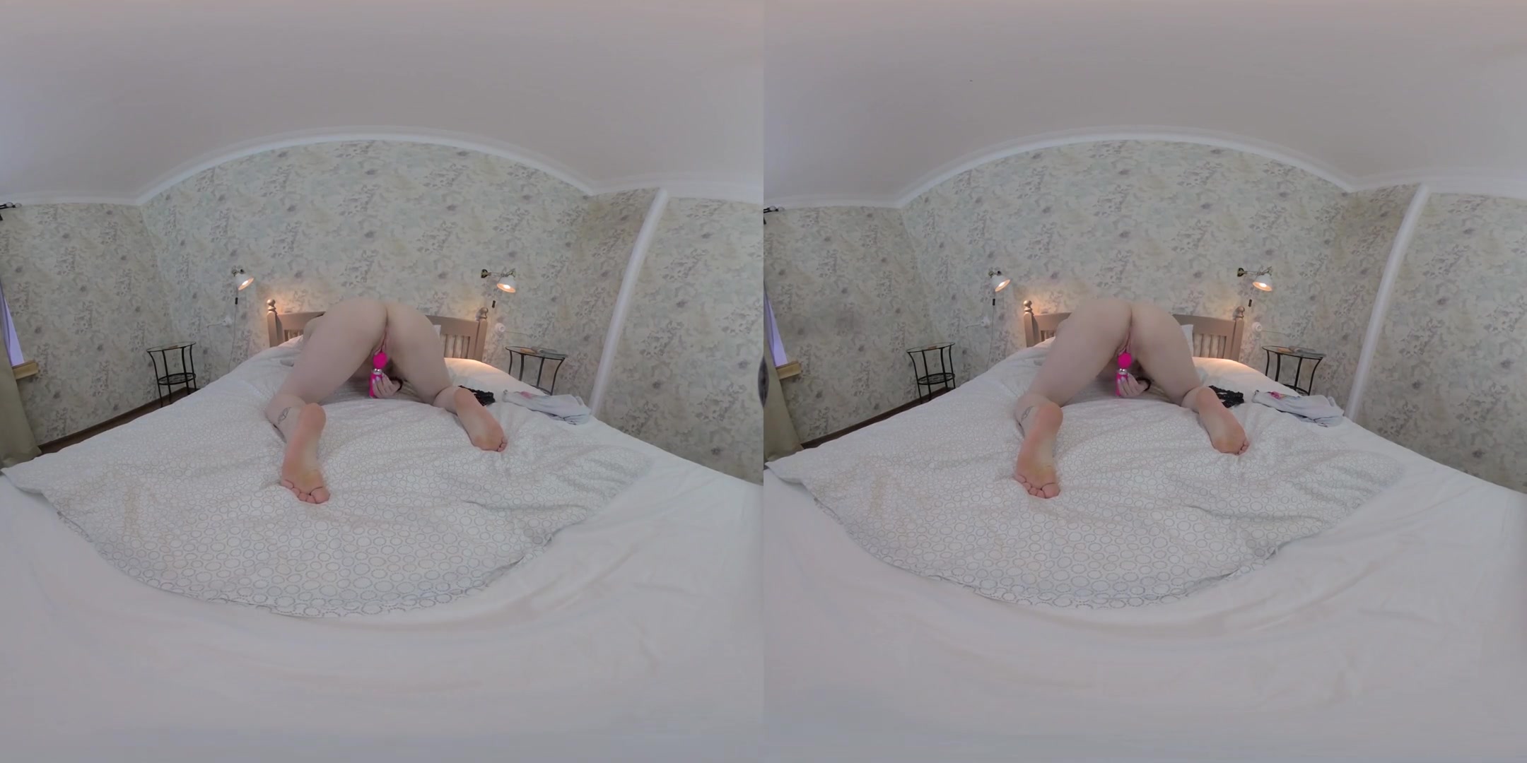 Pregnant Sandra Mea Plays With Pussy In Your Bed - Amateur Babe with a Dildo