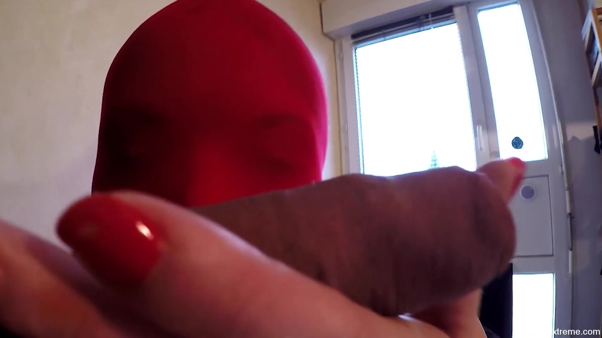 65 Christmas Lady Fuck Encasement Nylon Mask - Sex Movies Featuring Sexy Tights
