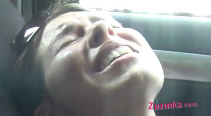 Oral sex in car with czech amateur Zuzinka