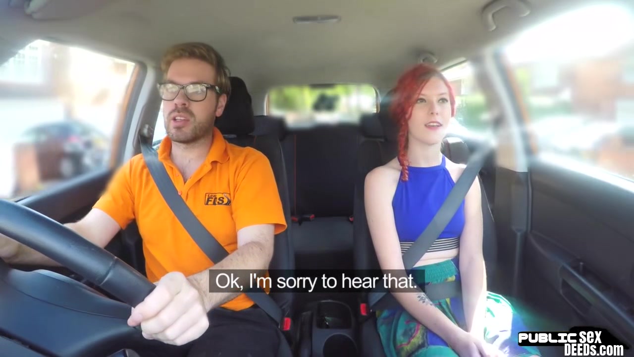 19yo throating car driver fucked by instructor in missionary