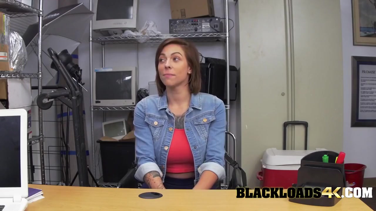 Short Haired Brunette Comes In For A Job Interview With