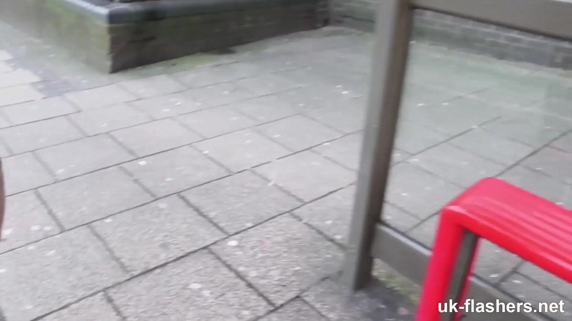 Pissing Myself Waiting for the Train! Cheeky Chessie Kay for UK-Flashers