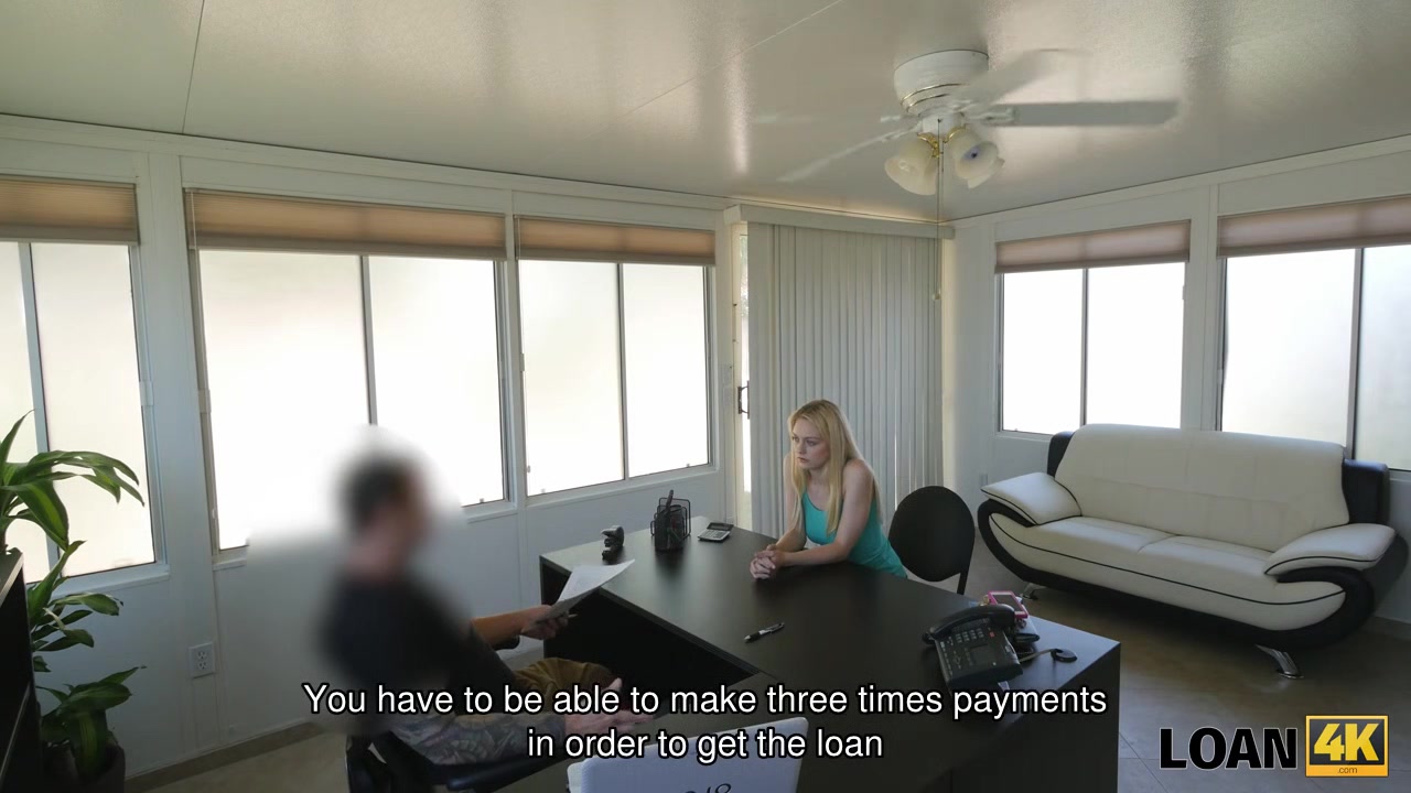 LOAN4K. Chick has problems and manager gives money for fucking