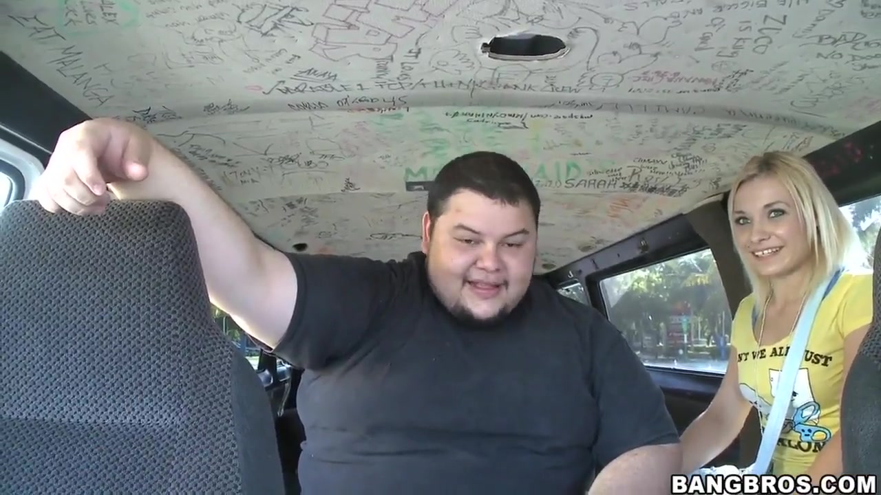 Blonde Star has fun in bang bus
