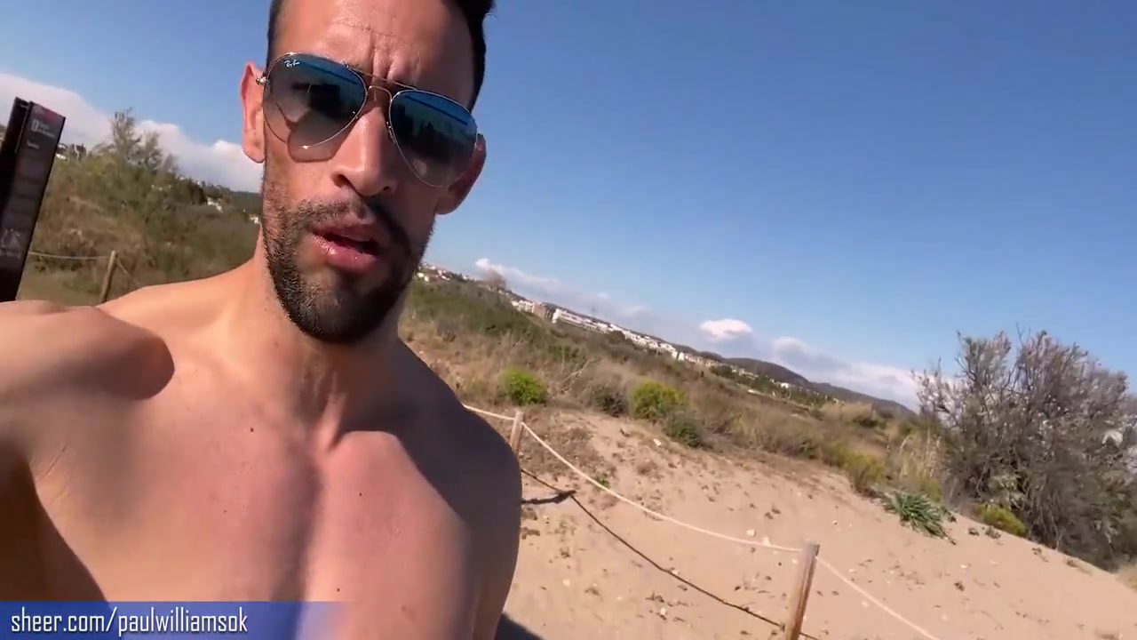 Gym Trainer Gets Naked On A Public Beach In Spain 6 Min