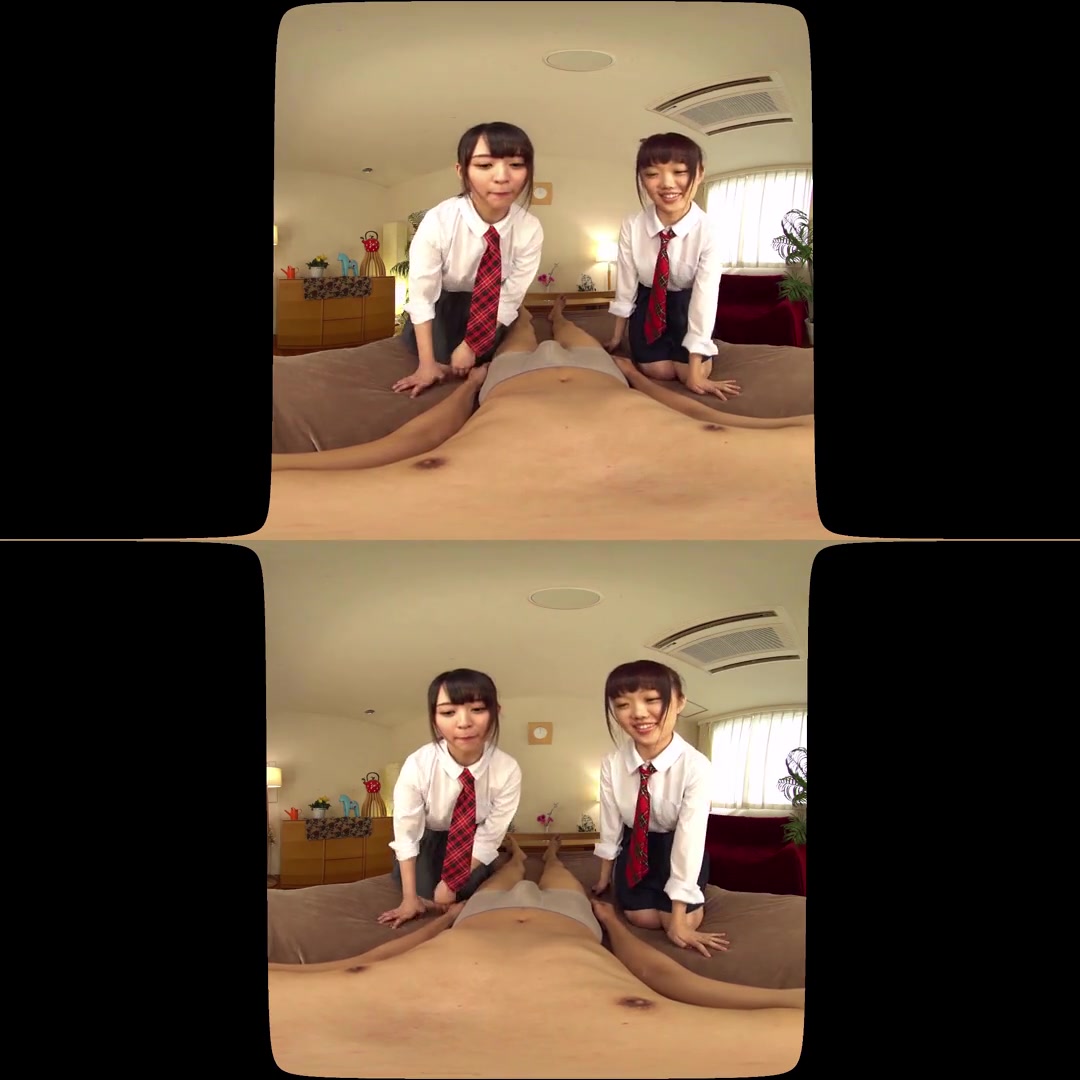 Yura Kokona & Himawari Natsuno in Yura Kokona and Himawari Natsuno Nonstop Blowjob While Looking Right At You - V1VR