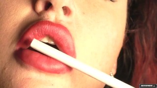 Busty Redhead Smoking V120s Julie Simone Smoking Fetish Video
