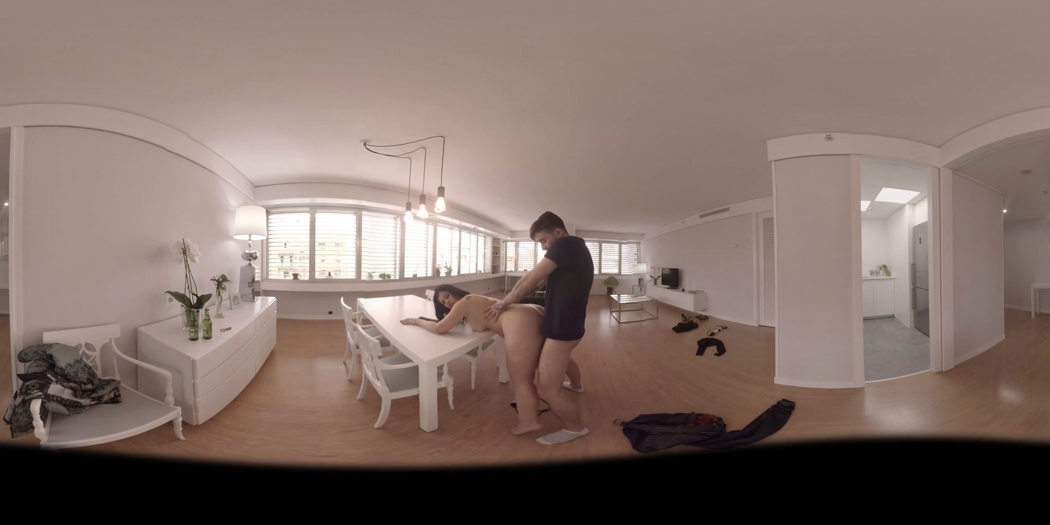 Chubby Girl Gets Fucked on the Table - VirtualPorn360