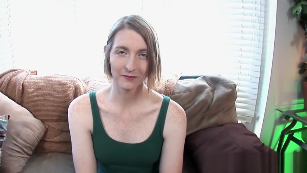 Cocksucking casting tgirl gets facialized